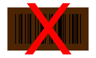 Barcode schwarz braun