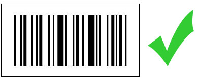 Barcode schwarz weiss