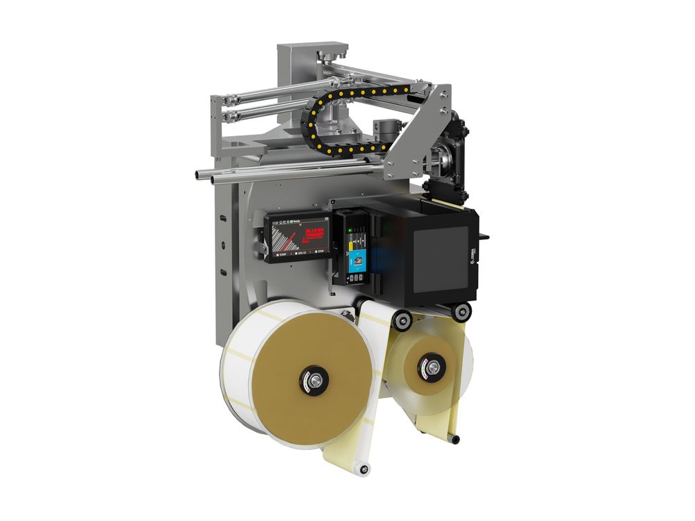 Label print applicator Legi-Air 4050E2A open left