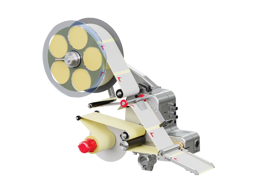 Alpha Compact label applicator with labels on the right