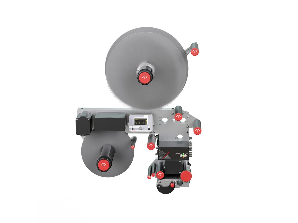 Alpha HSM label applicator without frontal labels