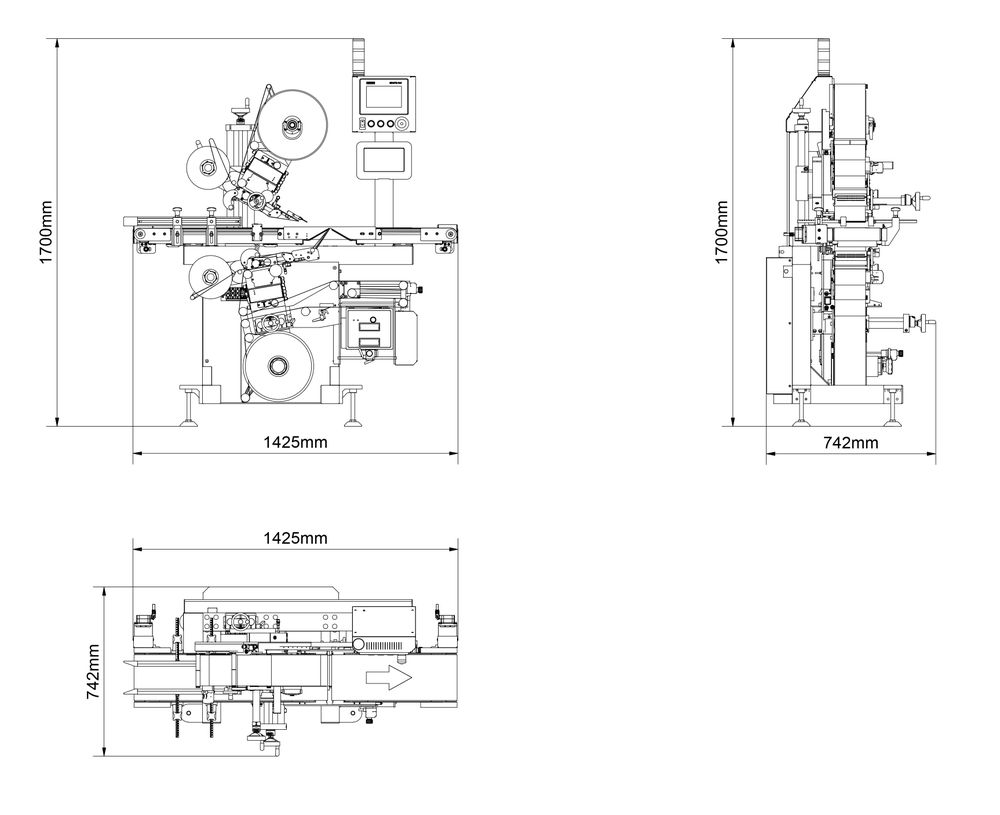 Technical drawing Geset 217