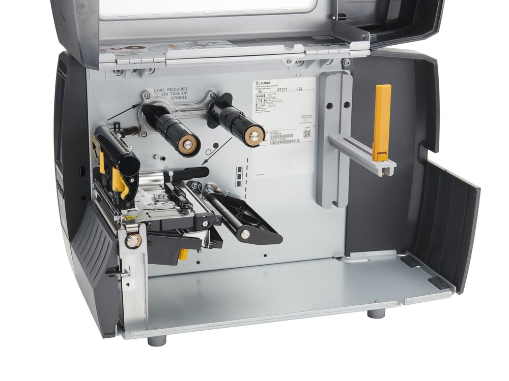 Zebra ZT231 label printer open empty