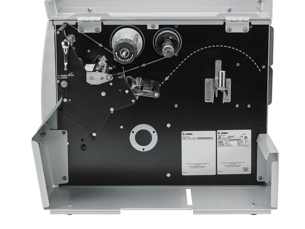 Zebra ZT510 Label Printer side open