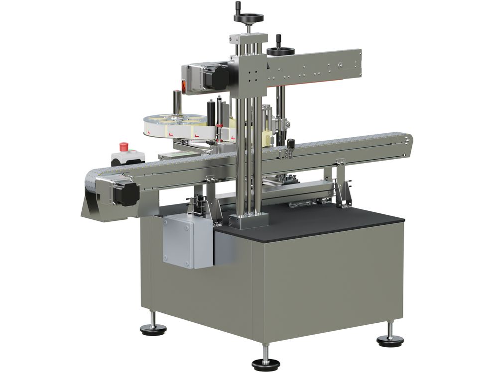Geset 213 labeling system with labels rear side