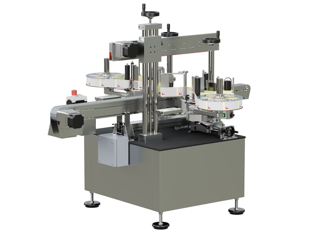 Geset 214 labeling system with labels rear side