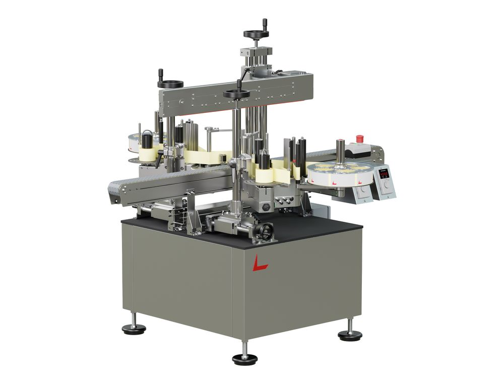 Geset 214 labeling system with labels left