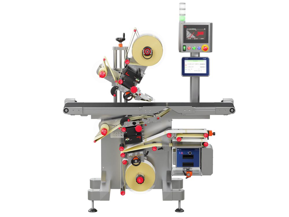 Geset 217 labeling system with front labels