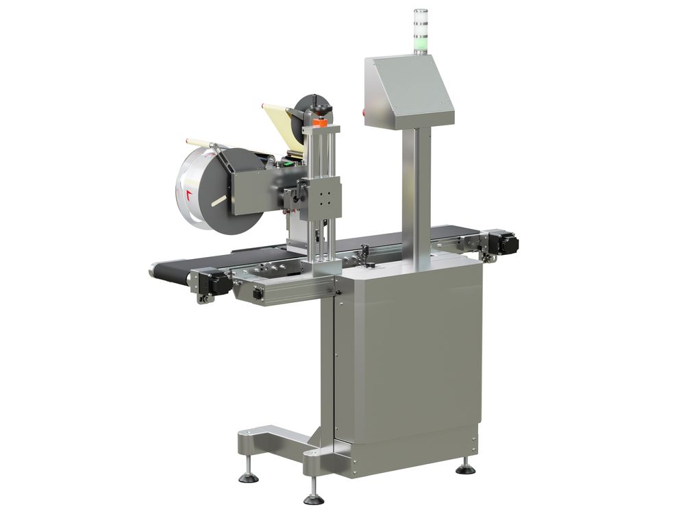 Geset 218 labeling system with labels rear side