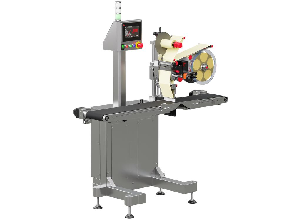 Geset 218 labeling system with labels left