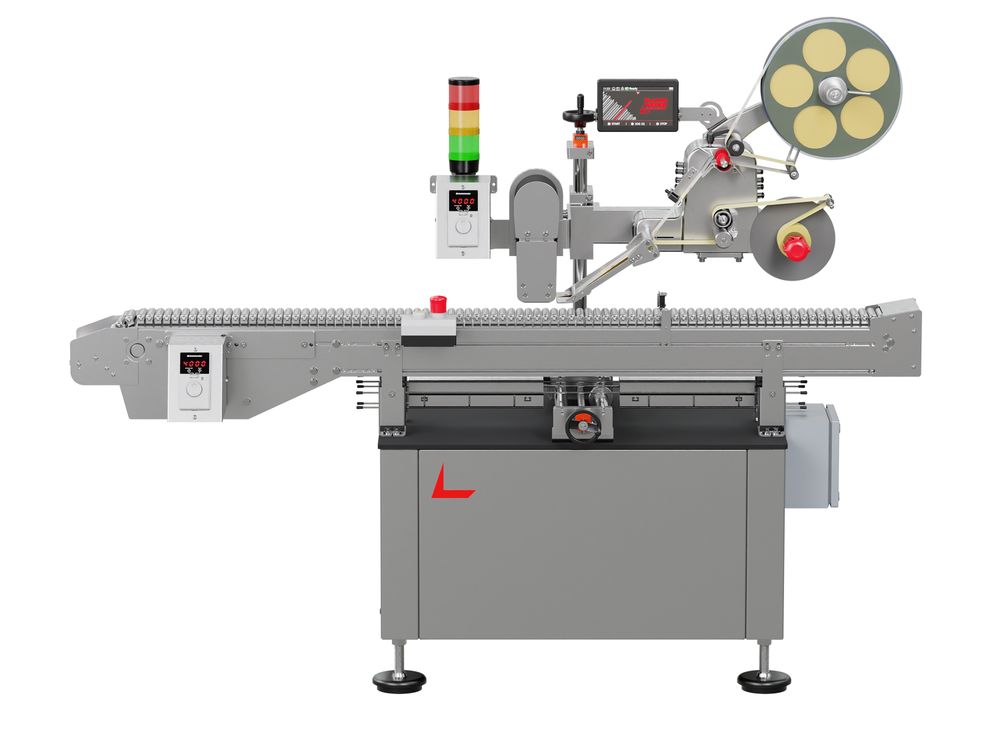 Geset 225 labeling system with front labels
