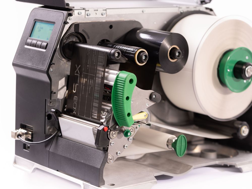 Novexx xlp 60x label printer interior open