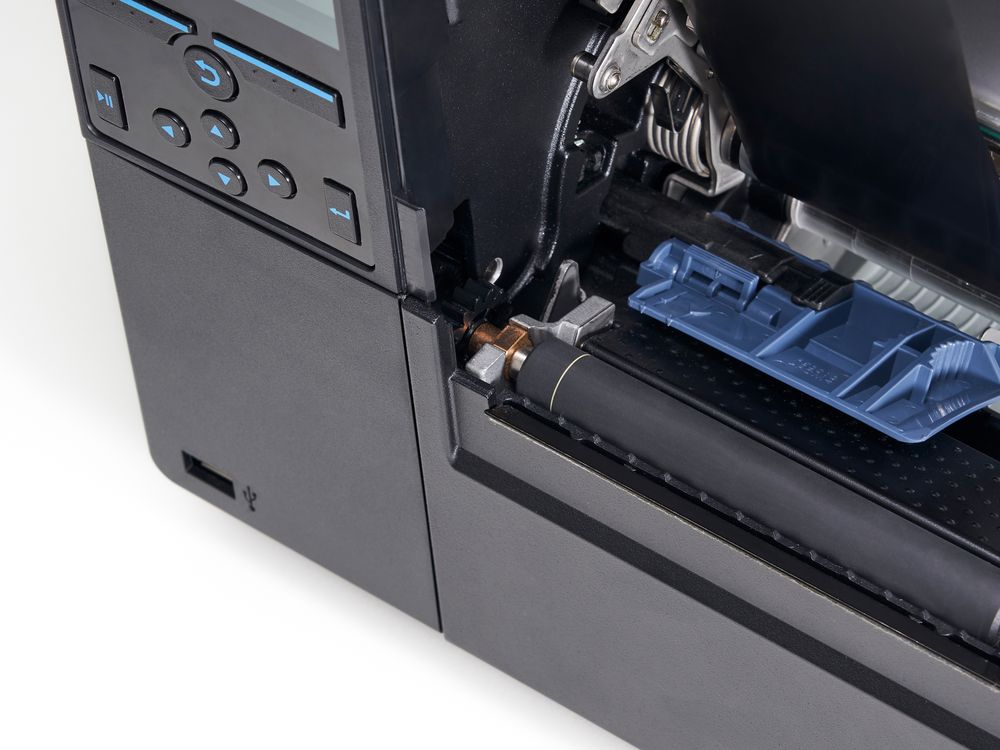 Sato CL4NX Plus label feed roller with Pure Line indicator