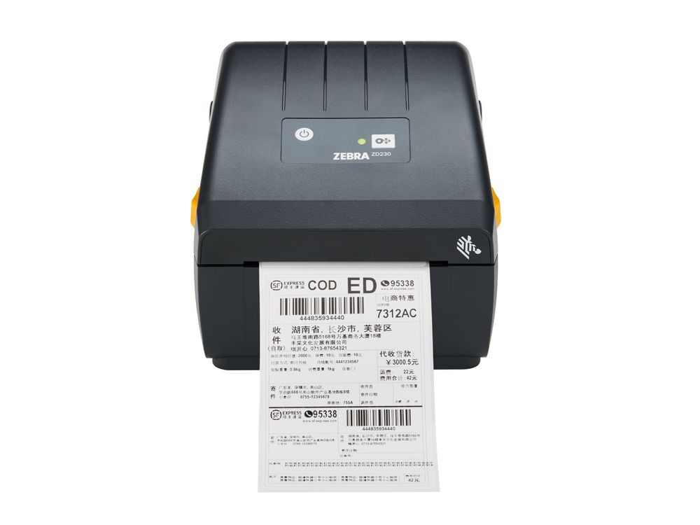 Zebra ZD230d front label printing