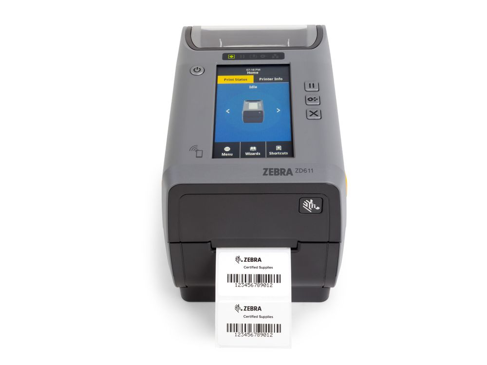 Zebra ZD611t front label printing