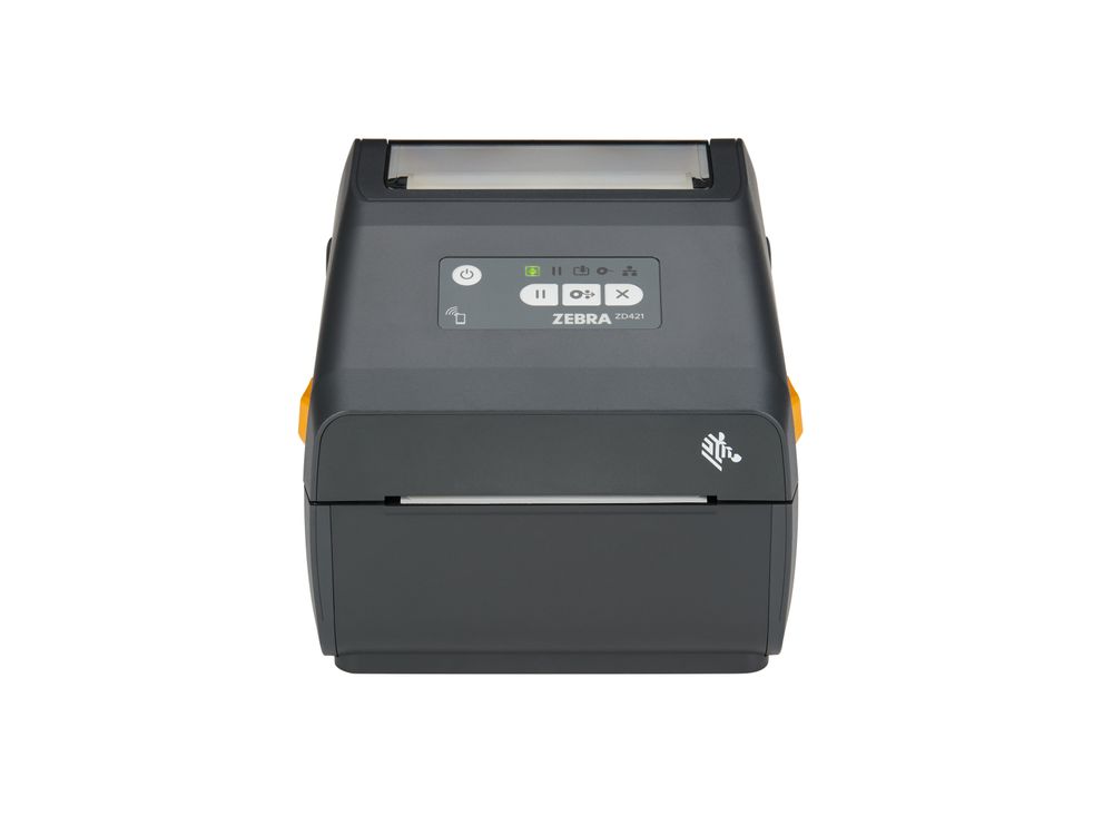 Zebra ZD421 desktop label printer front