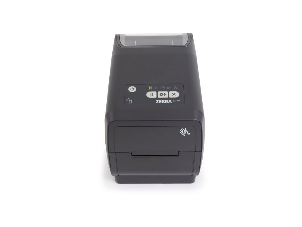 Zebra ZD411t front during label printing
