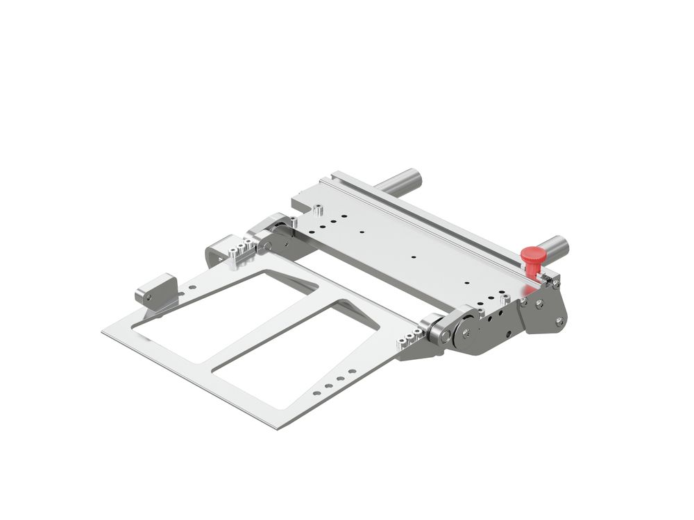 Wipe-on dispensing tongue, pendulum type