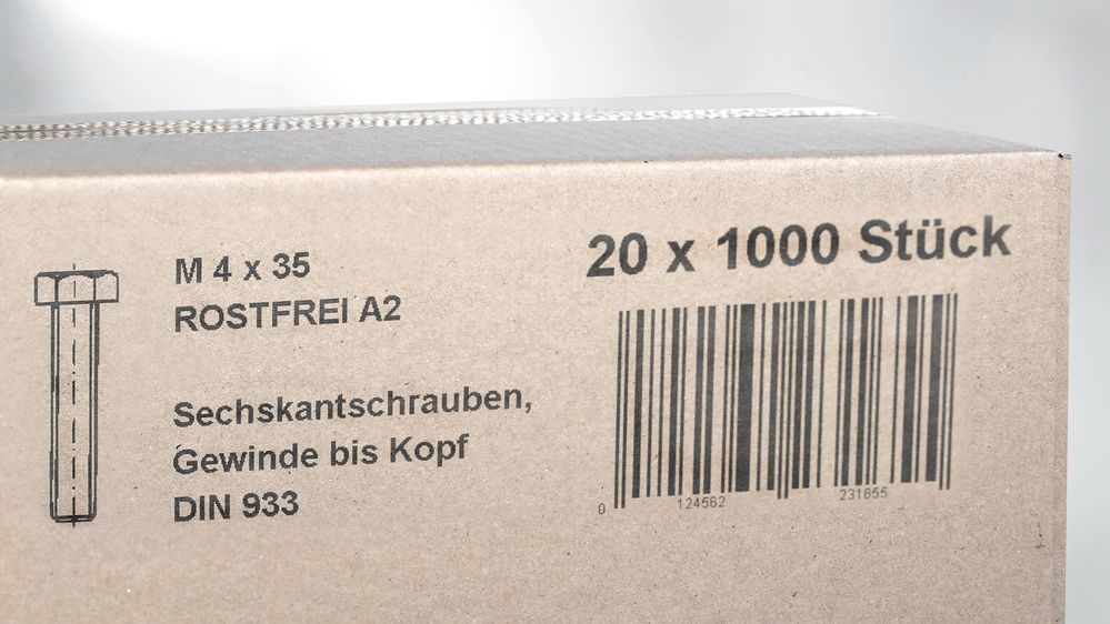 Carton printed with Markoprint X1JET MX inkjet printer