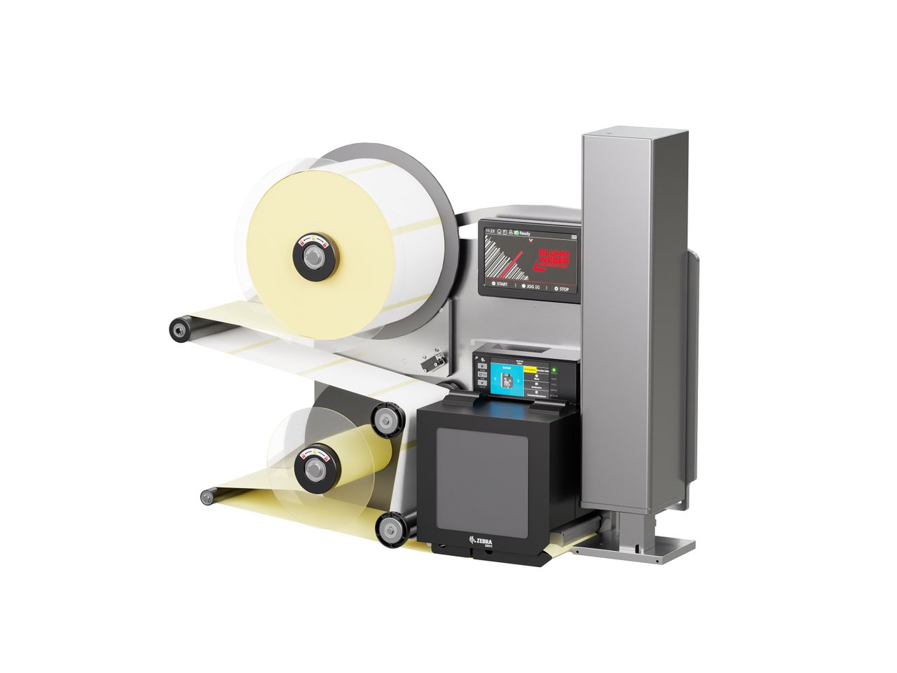 Legi-Air 4050B label print applicator with labels on the right