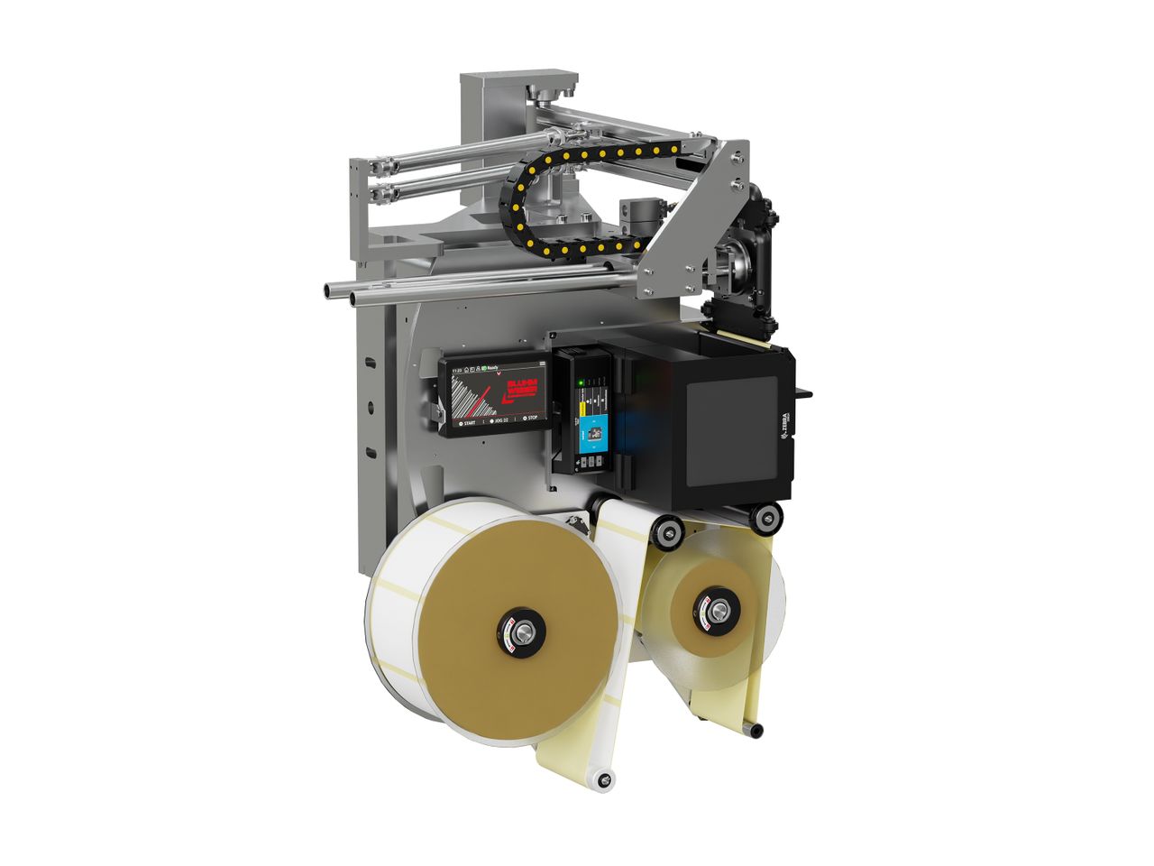 Label print applicator Legi-Air 4050E2A open left