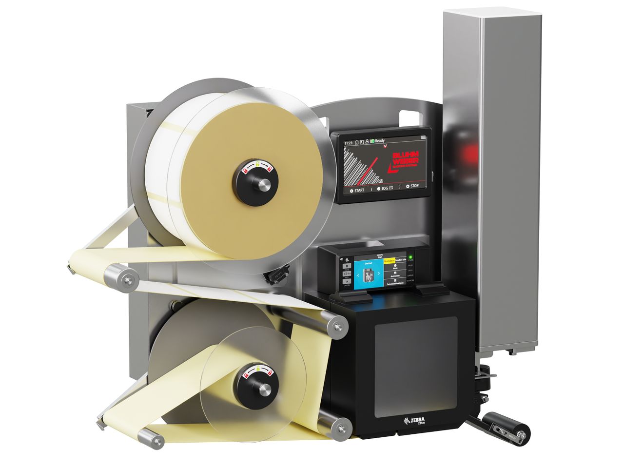 Label print applicator Legi-E 4050E with labels on the left