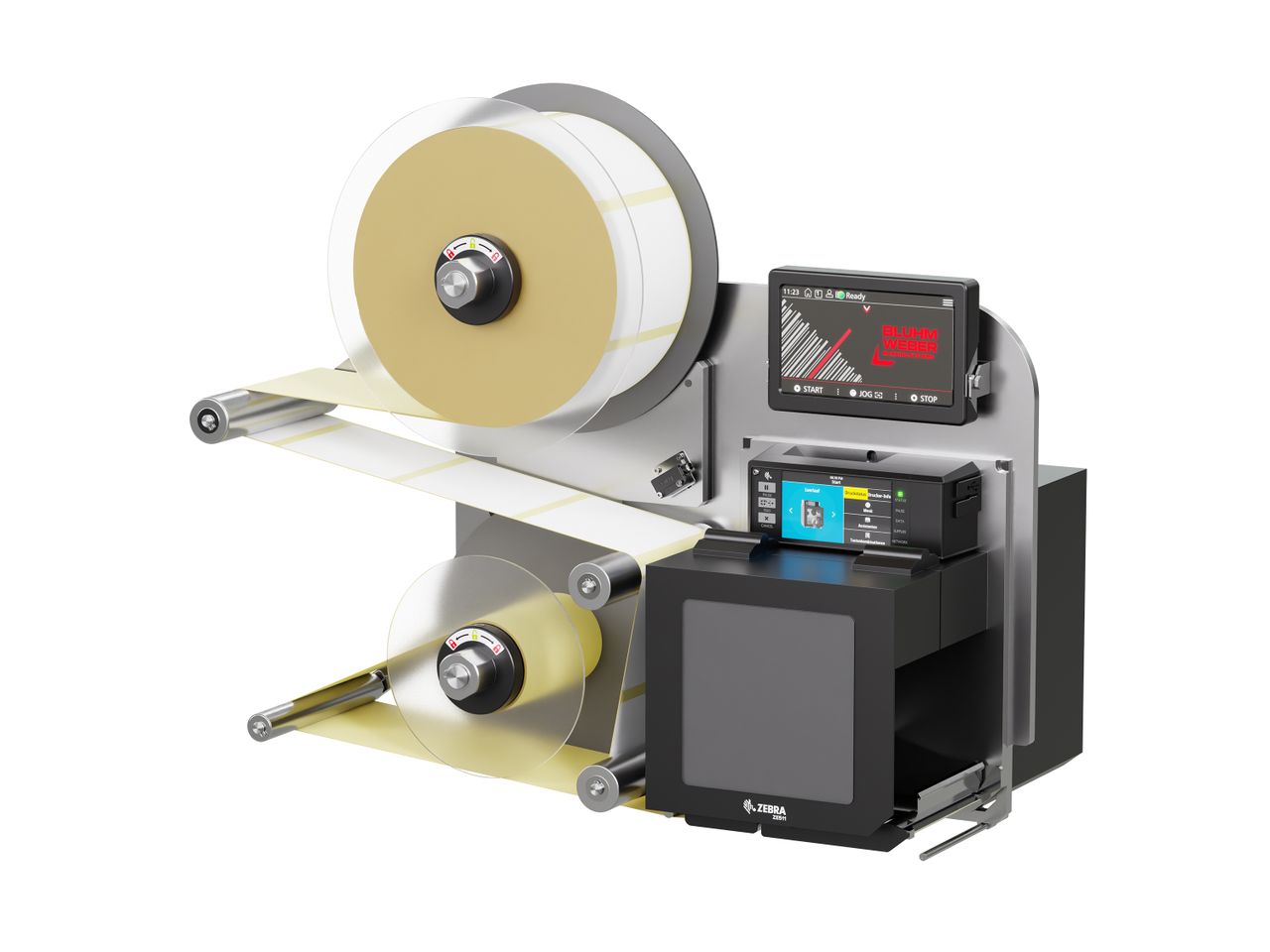 Label print applicator Legi-Air 4050B-R with labels on the right