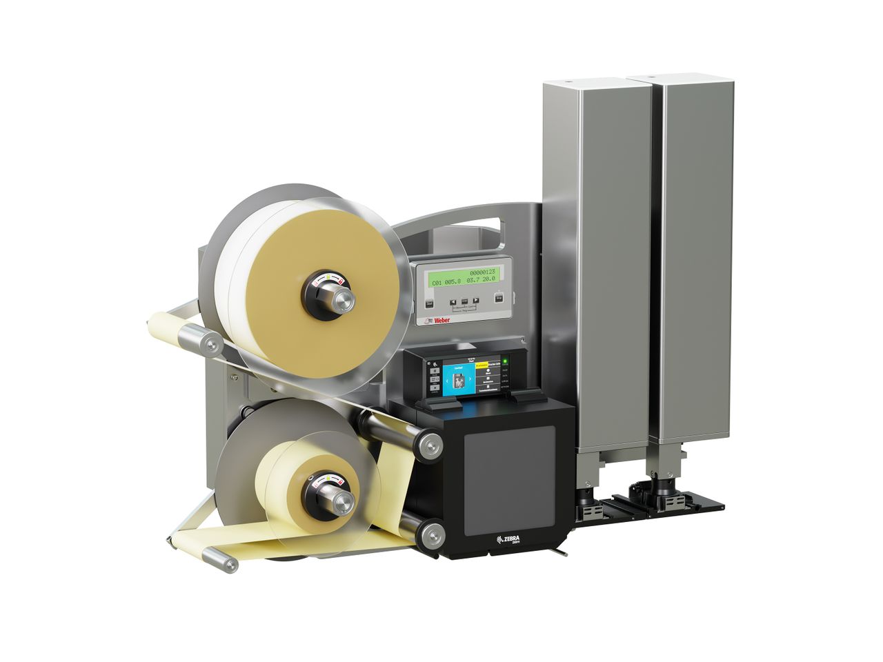 Label print applicator Legi-Air 4050CWB with labels on the left