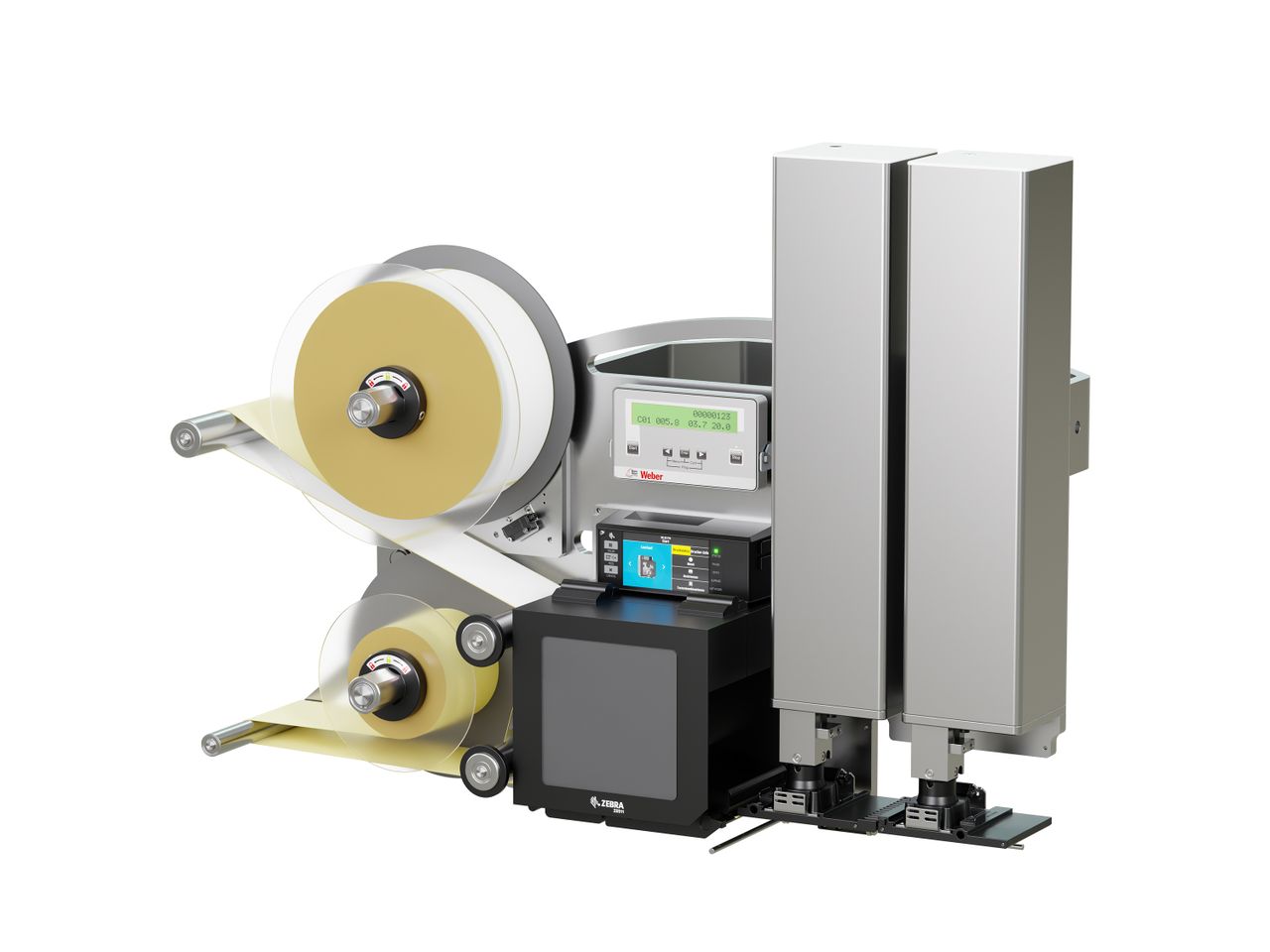 Label print applicator Legi-Air 4050CWB with labels on the right