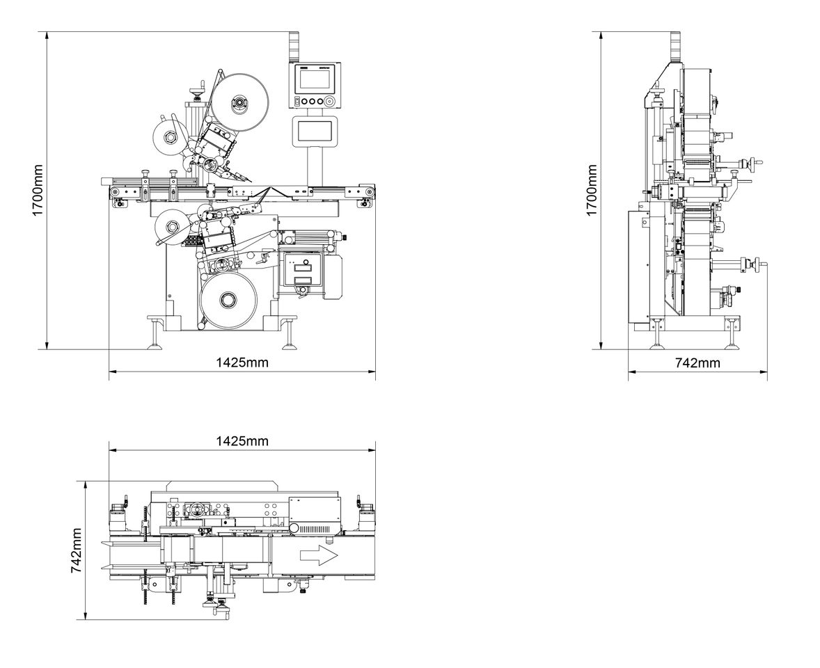Technical drawing Geset 217