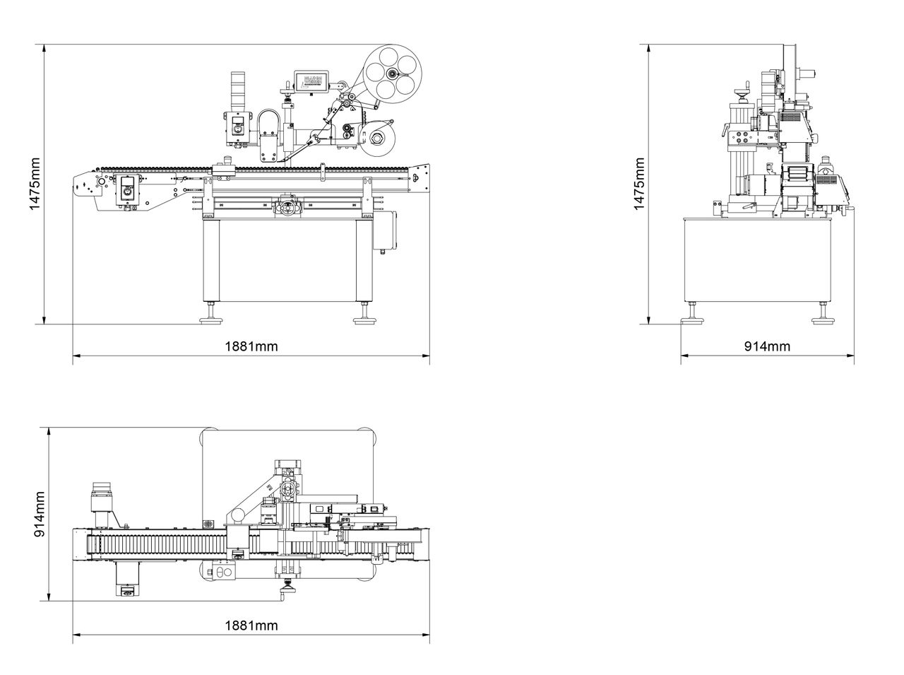 Technical drawing Geset 225