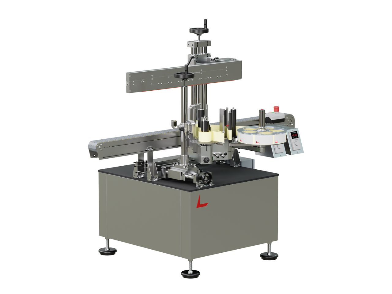 Geset 213 labeling system with labels left