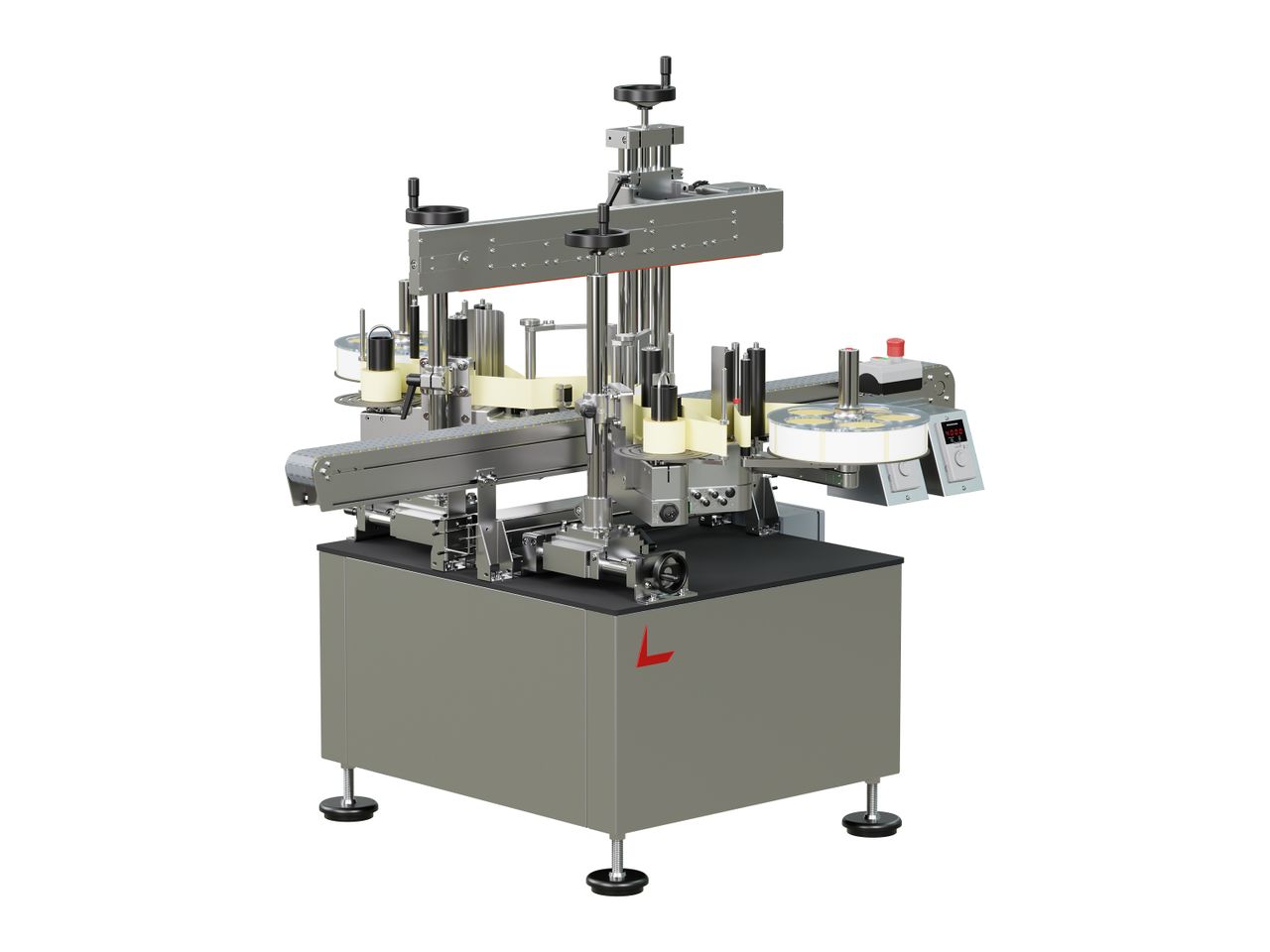 Geset 214 labeling system with labels left