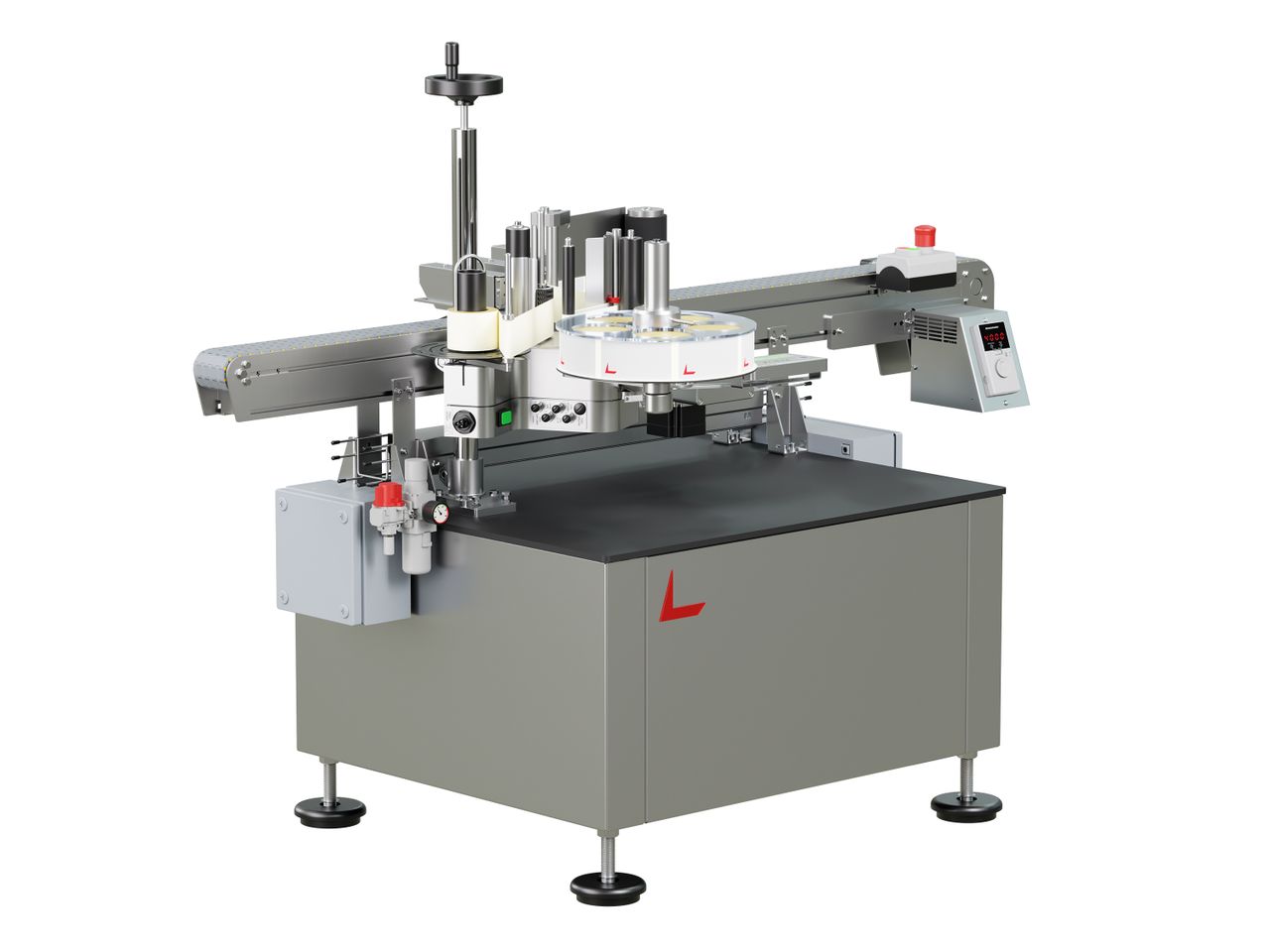 Geset 222 labeling system with labels left