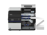 Colour label printer Epson ColorWorks C8000e cover open with continuous paper