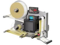 Label print applicator Legi-E 4050AC with labels on the right