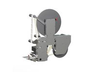 Alpha HSM label applicator from the rear