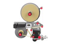 Alpha HSM label applicator front side with inserted label roll