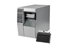 Zebra ZT510 label printer front left with cutter