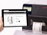 Novexx xlp 60x basic label printer with web interface via tablet