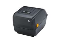 Zebra ZD230t desktop label printer front left