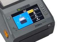 Zebra ZD621 desktop printer display close-up