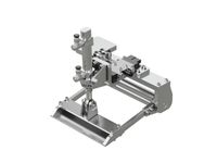 Wipe-on dispensing tongue, pneumatic