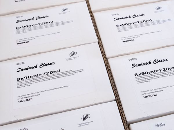 Label on top of carton 4