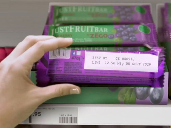 Foil packaging for food printed with Markoprint inkjet printers