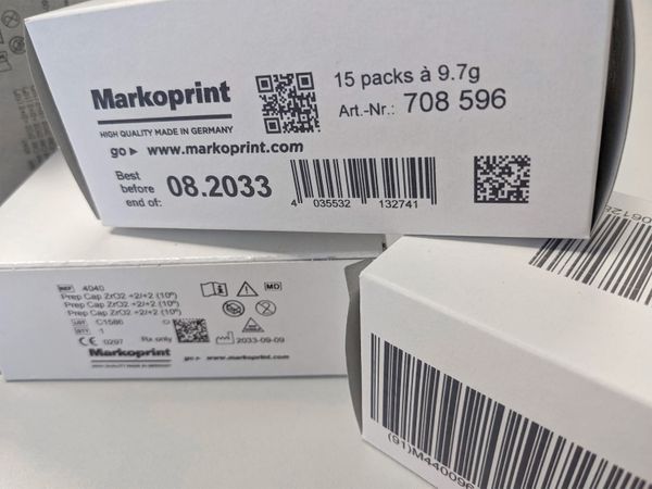 Folding cartons printed with Markoprint X1JET XR inkjet printer