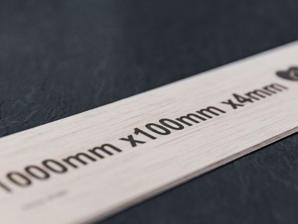 Wooden slat printed with Markoprint X1JET XR inkjet printer