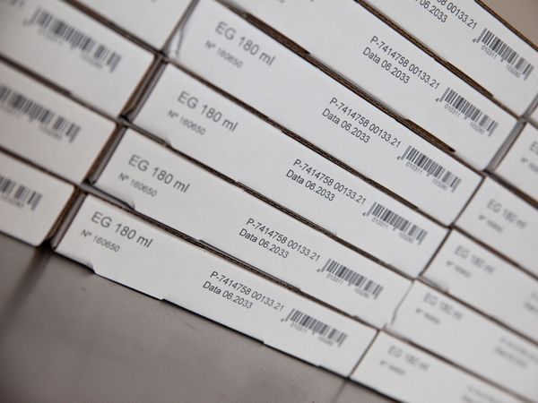 Folding carton printed with Markoprint X1JET LX inkjet printer