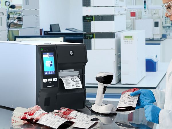 Zebra ZT411 label print application in healthcare