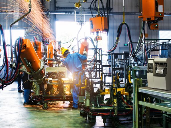 Zebra ZT510 label print application in harsh welding manufacturing environments